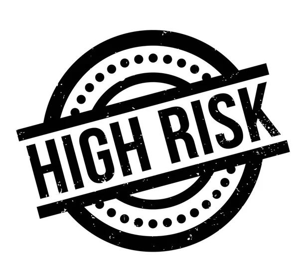 Hög Risk gummistämpel — Stock vektor