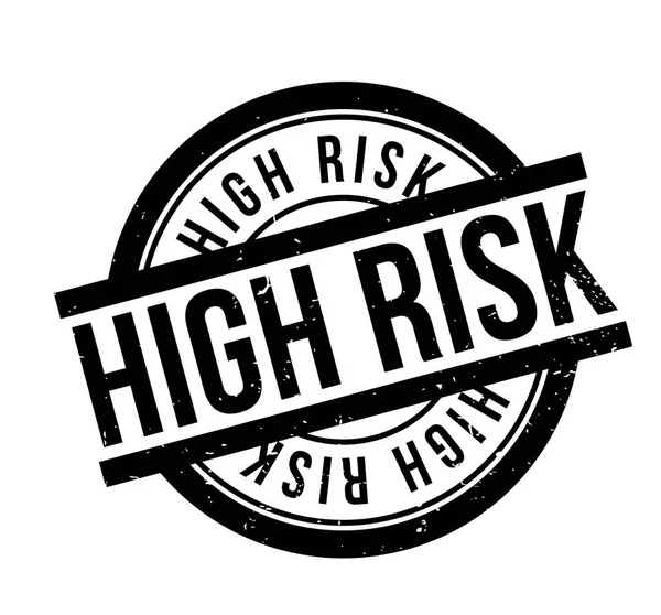 Hög Risk gummistämpel — Stock vektor