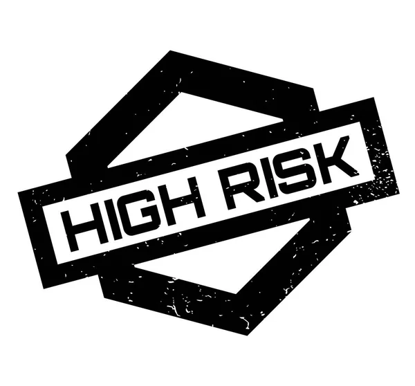 High Risk rubber stamp — Stock Vector