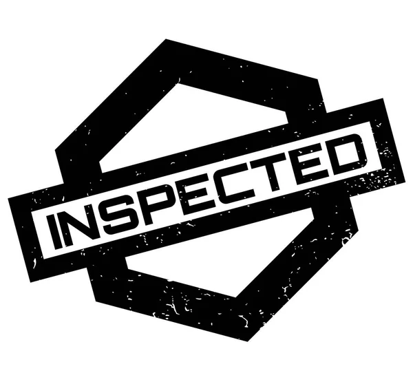 Sello de goma inspeccionado — Vector de stock