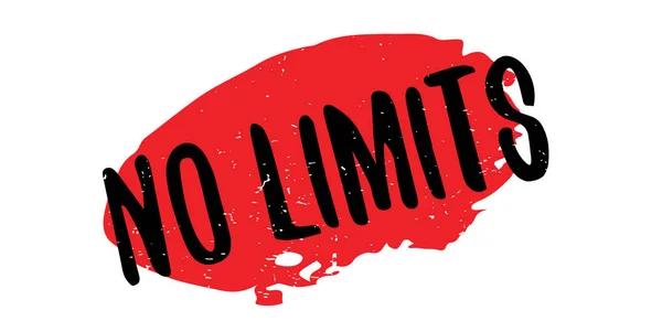 No limits Gummistempel — Stockvektor