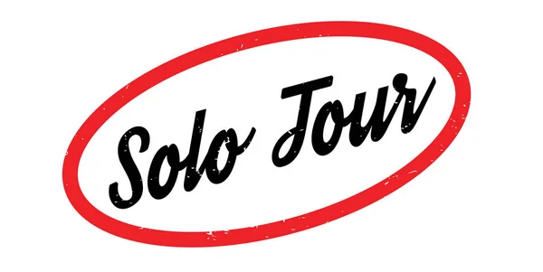 Timbre en caoutchouc Solo Tour — Image vectorielle