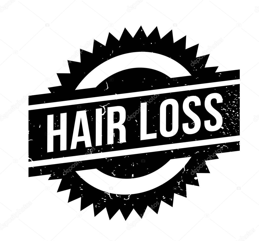 Hair Loss rubber stamp