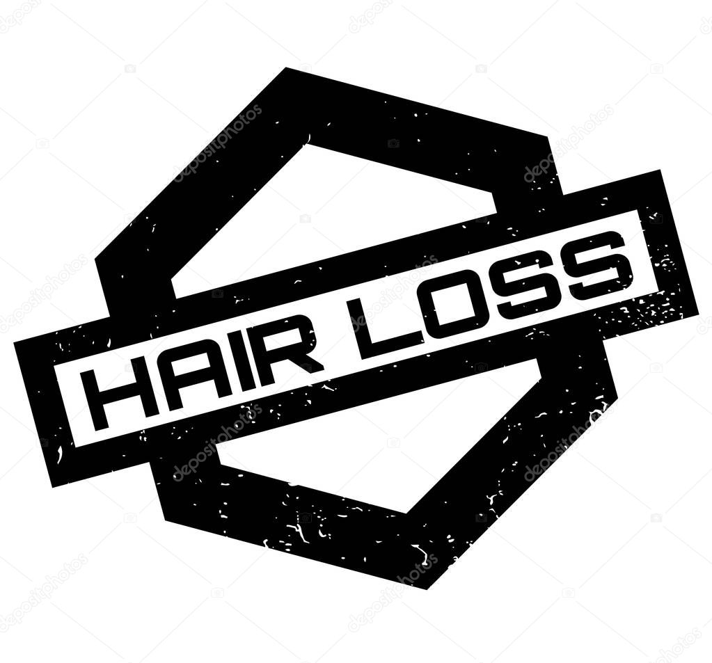 Hair Loss rubber stamp