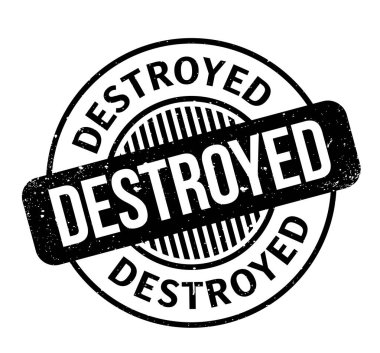 Yok edilen lastik damgası