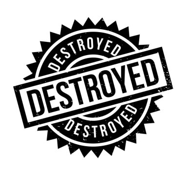 Yok edilen lastik damgası