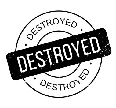 Yok edilen lastik damgası