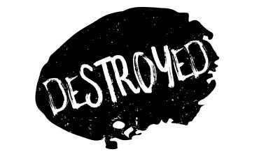 Yok edilen lastik damgası