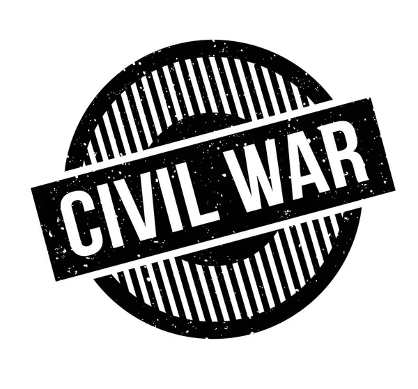 Guerra civile Timbro di gomma — Vettoriale Stock