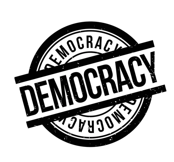 Sello de goma Democracy — Archivo Imágenes Vectoriales