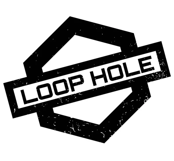 Tampon en caoutchouc LOOP HOLE — Image vectorielle