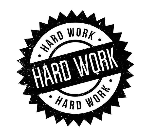 HARD WORK Timbre en caoutchouc — Image vectorielle