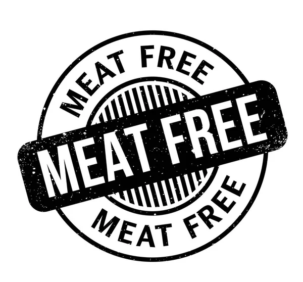 Carimbo de borracha livre de carne — Vetor de Stock