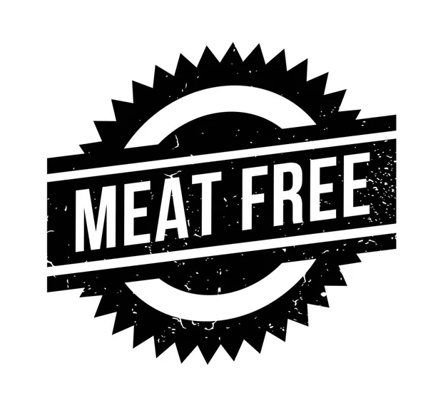 Timbre en caoutchouc sans viande — Image vectorielle