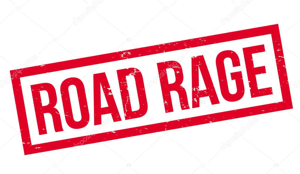 Road Rage rubber stamp