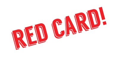 Kırmızı kart lastik damgası