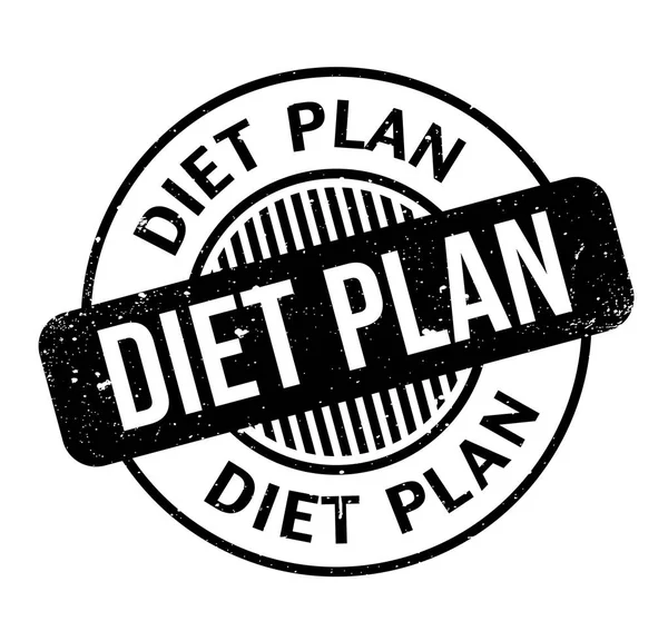 Dietní plán razítko — Stockový vektor