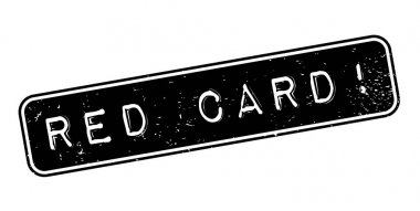 Kırmızı kart lastik damgası