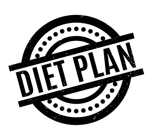 Dietní plán razítko — Stockový vektor