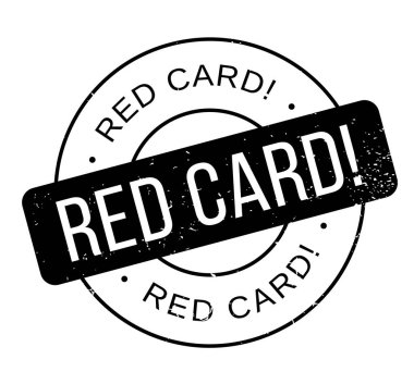 Kırmızı kart lastik damgası