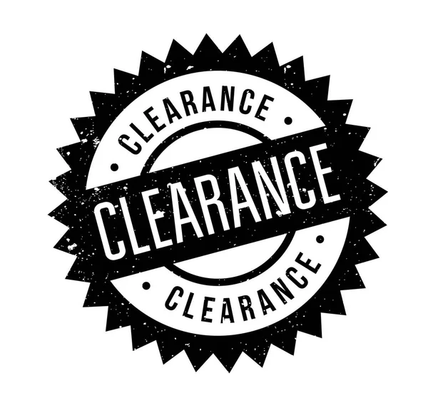 Clearance rubber stamp — Stock Vector