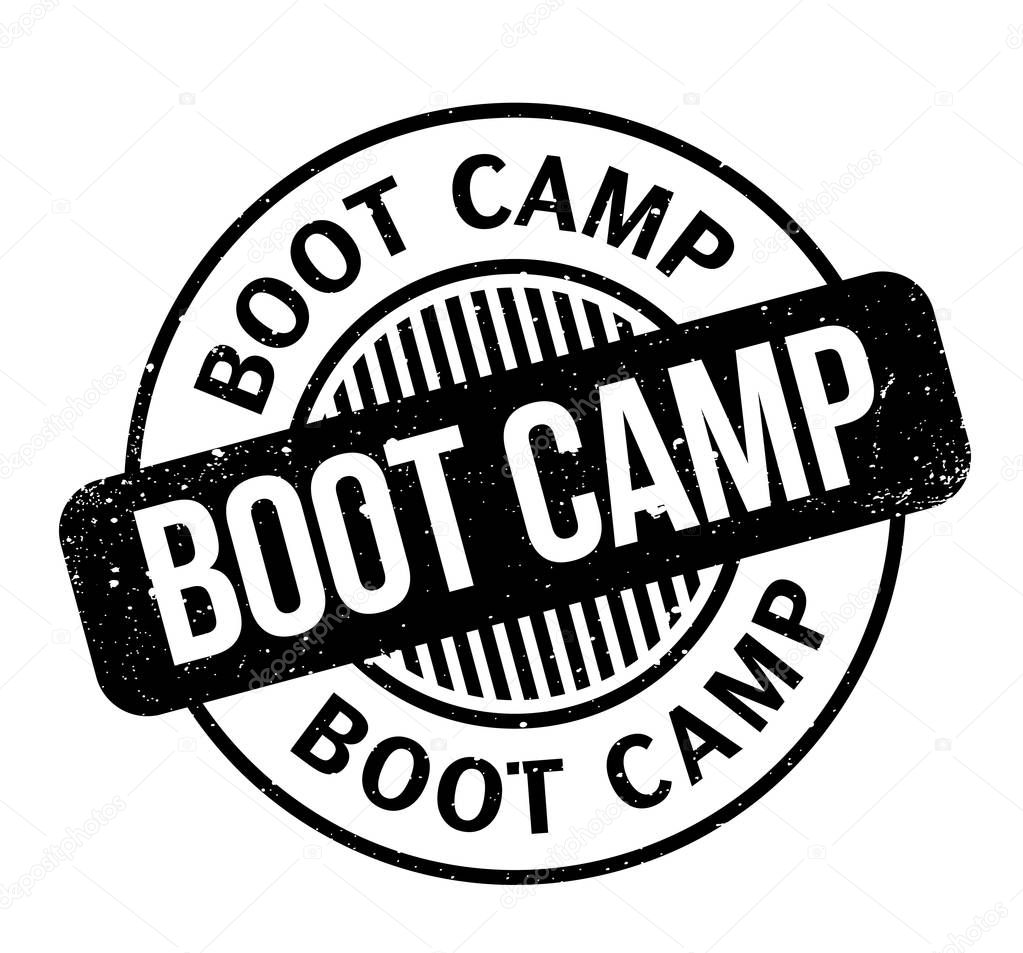 Boot Camp rubber stamp
