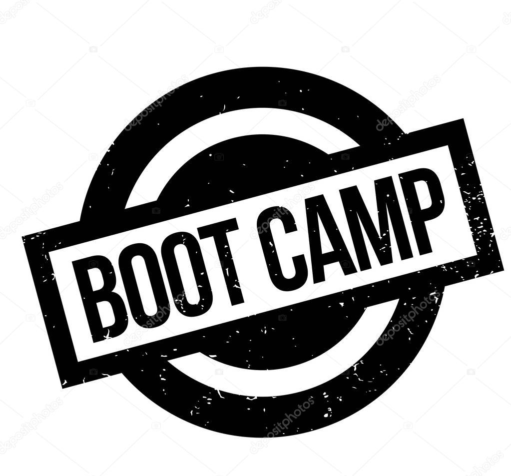 Boot Camp rubber stamp