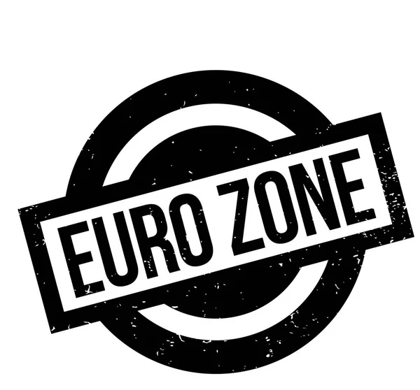Carimbo de borracha da zona euro — Vetor de Stock