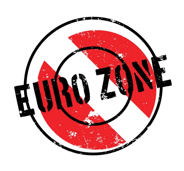 Eurozona Timbro di gomma — Vettoriale Stock