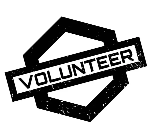 Εθελοντής καουτσούκ σφραγίδα — Διανυσματικό Αρχείο