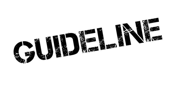 Guideline rubber stamp