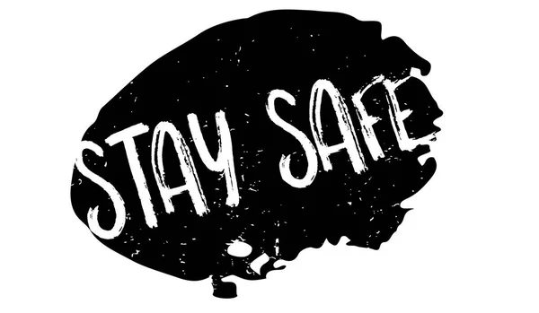 STAY SAFE Perangko Karet - Stok Vektor