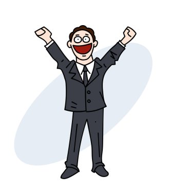 mutlu bir adam takım