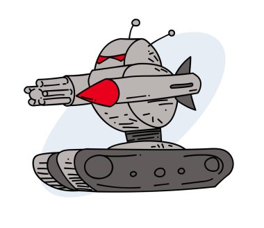 Fütüristik robot ölüm makinesi