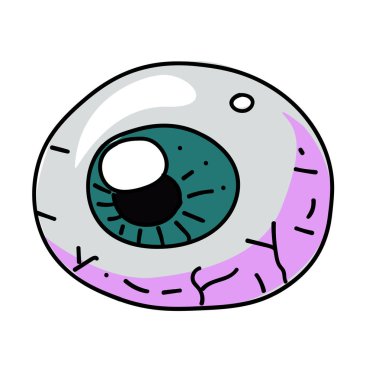 Göz çizgi film el çizilmiş resim