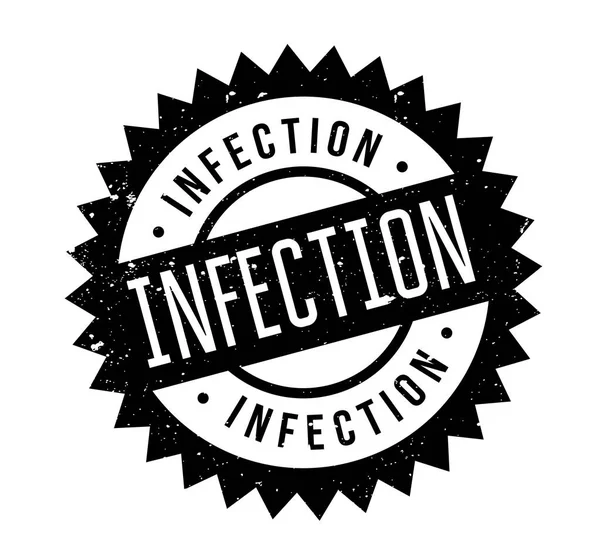 Sello de goma de infección — Vector de stock