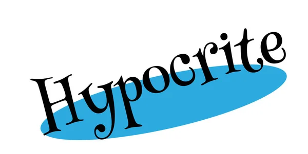 Sello de goma hipócrita — Archivo Imágenes Vectoriales
