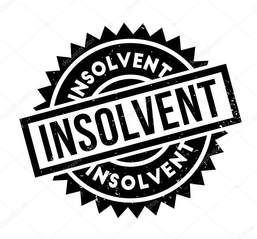 Insolvent rubber stamp