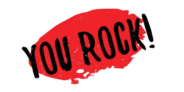Lastik damgası Rock — Stok Vektör