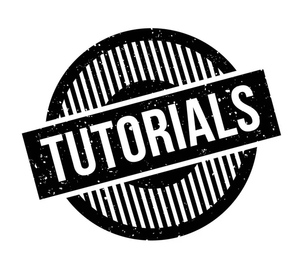 Tutorials gummistämpel — Stock vektor