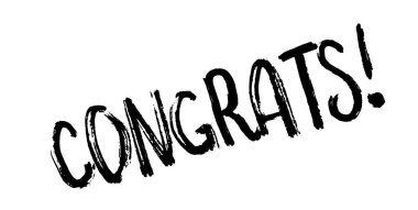 Tebrikler lastik damgası