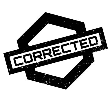 düzeltilmiş lastik damgası