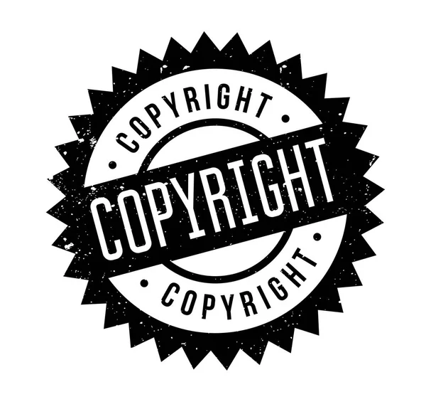 Sello de goma de copyright — Archivo Imágenes Vectoriales