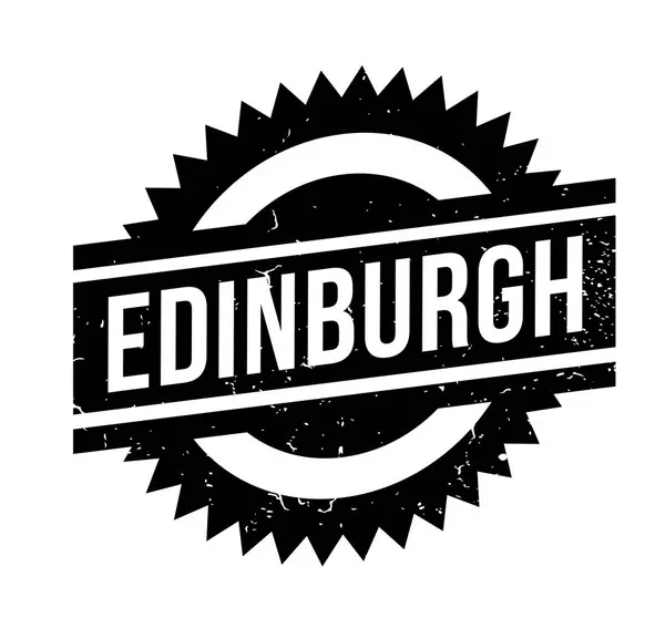 Эдинбургская резиновая марка — стоковый вектор