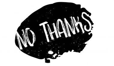 Kauçuk damga yok teşekkürler