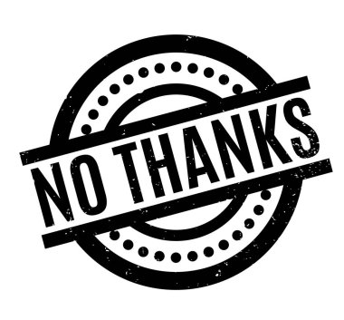 Kauçuk damga yok teşekkürler