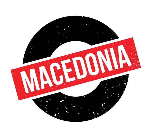 Macedonia sello de goma — Vector de stock
