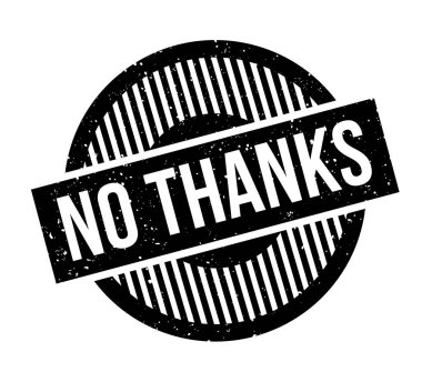 Kauçuk damga yok teşekkürler