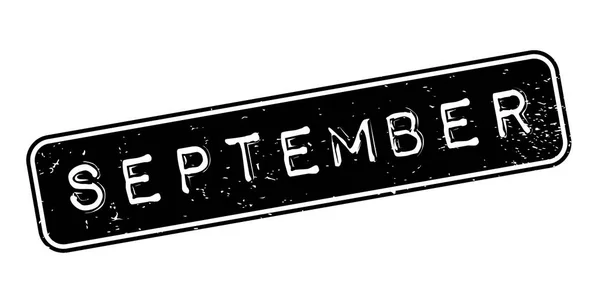 September-Stempel — Stockvektor