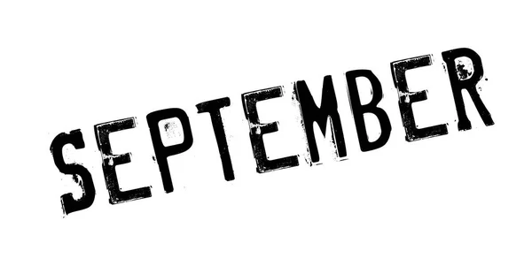 September rubber stamp — Stock Vector